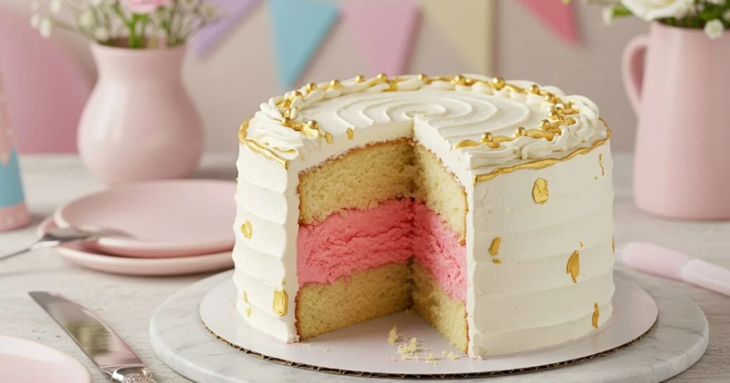 Gender Reveal Cake